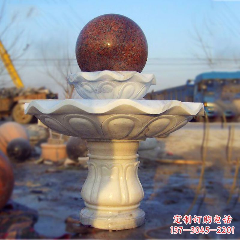 聊城全新技艺!汉白玉石风水球雕塑,蕴藏吉祥能量