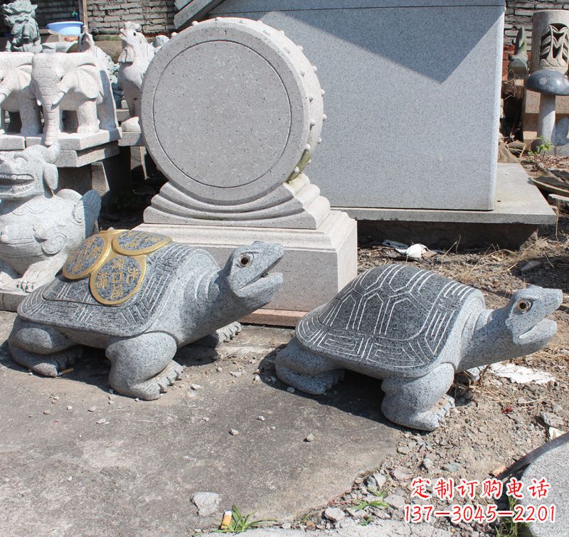 聊城质朴弥足细节的乌龟雕塑