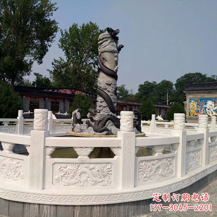 聊城汉白玉石雕刻护栏,精美而别致