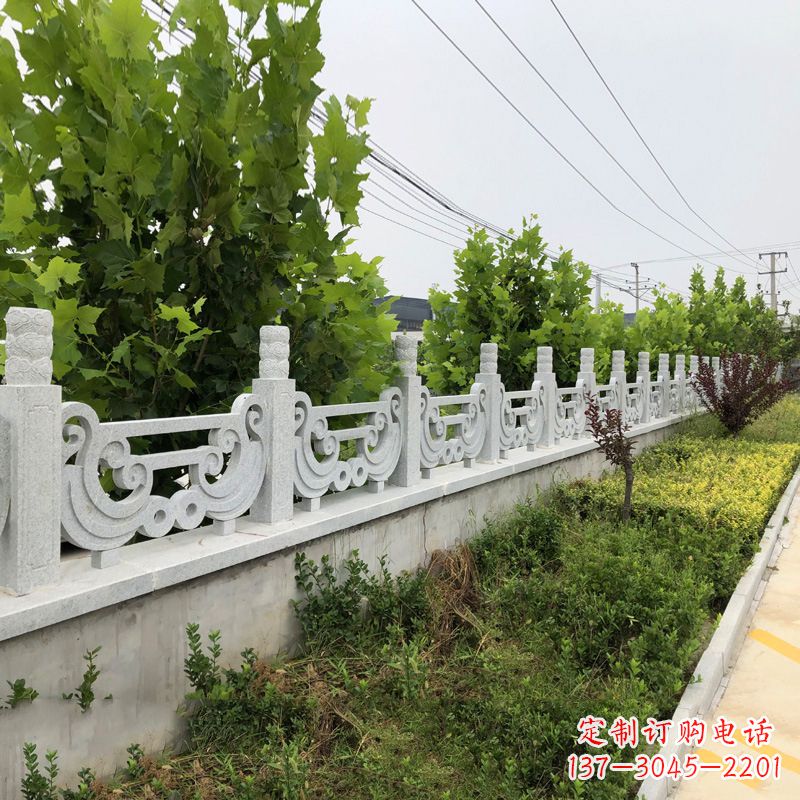聊城汉白玉石栏杆雕塑，精雕细琢，精美无比