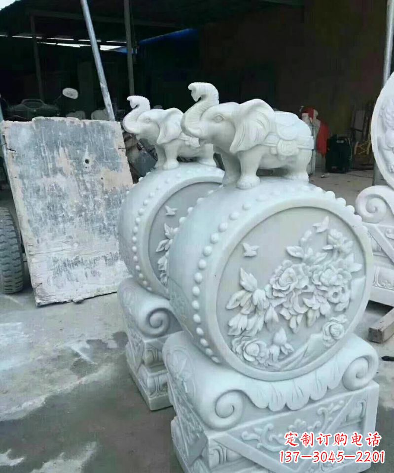 聊城白玉小象抱鼓陪你度过每一天