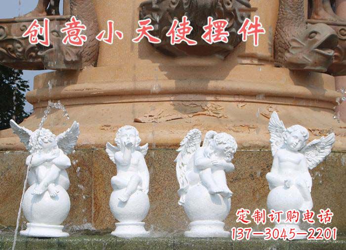 聊城中领雕塑:汉白玉小天使雕塑