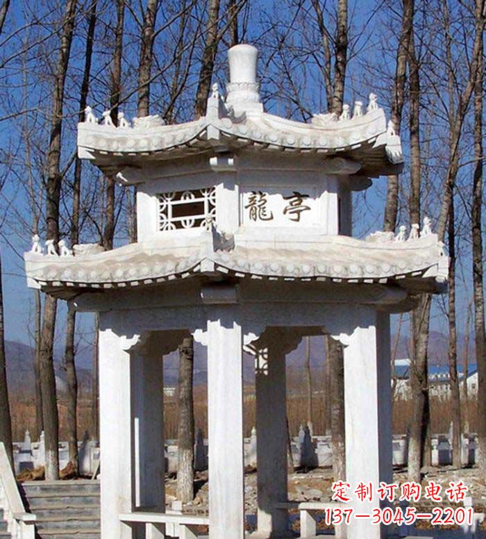 聊城合肥双层石雕凉亭,助您畅享凉爽景致