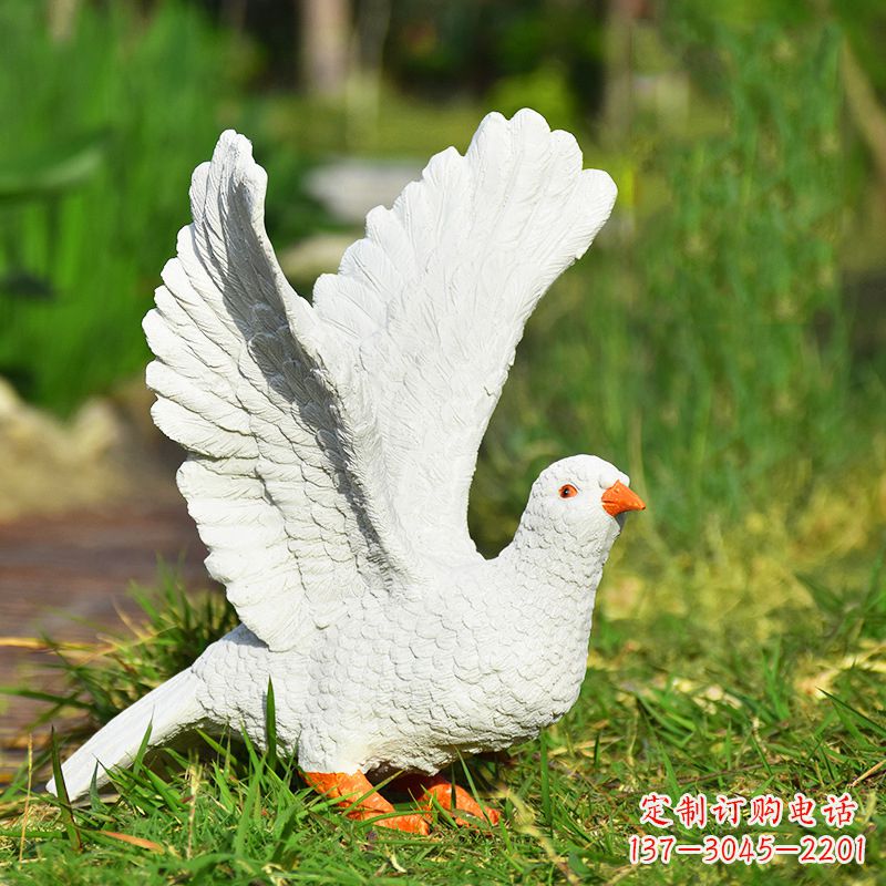 聊城传递和平的记忆,赠送给世界的和平鸽雕塑