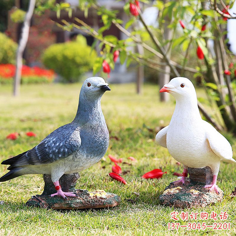 聊城和平鸽的雕塑