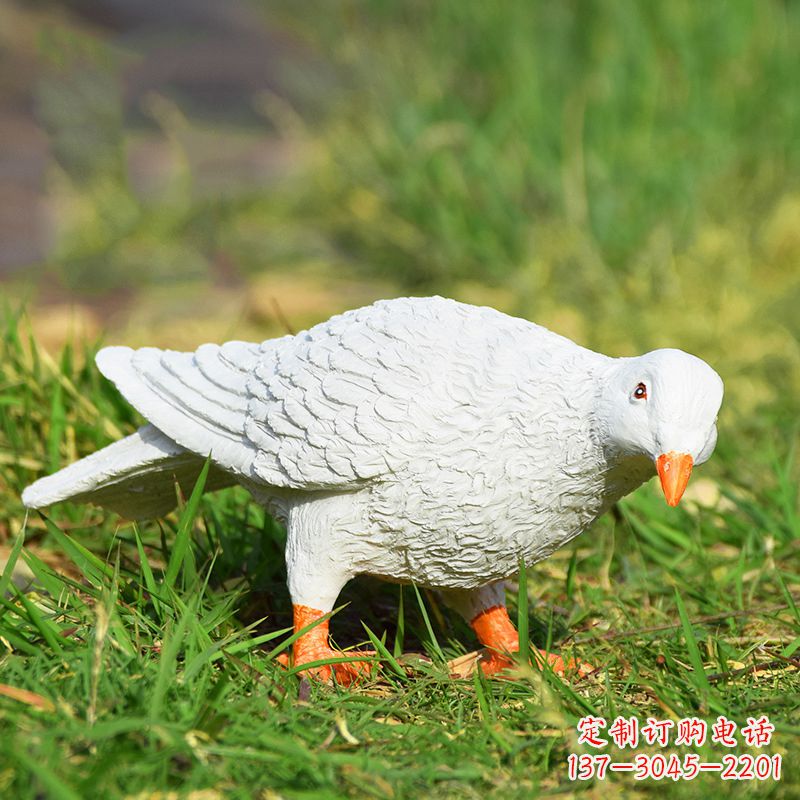 聊城中领雕塑:传递和平与爱的和平鸽雕塑