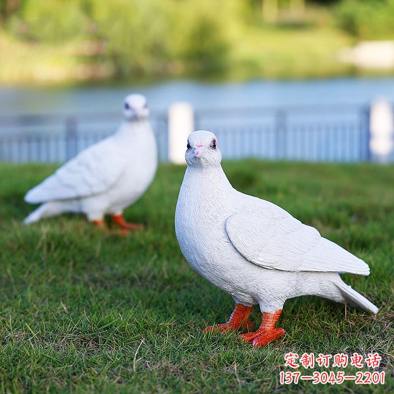 聊城和平鸽与少女雕塑