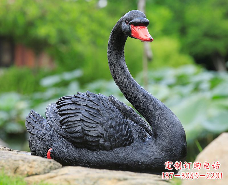 聊城精致高端的黑色天鹅雕塑