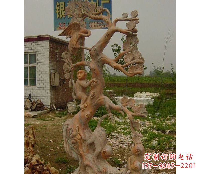 聊城优雅灵动的猴子石雕