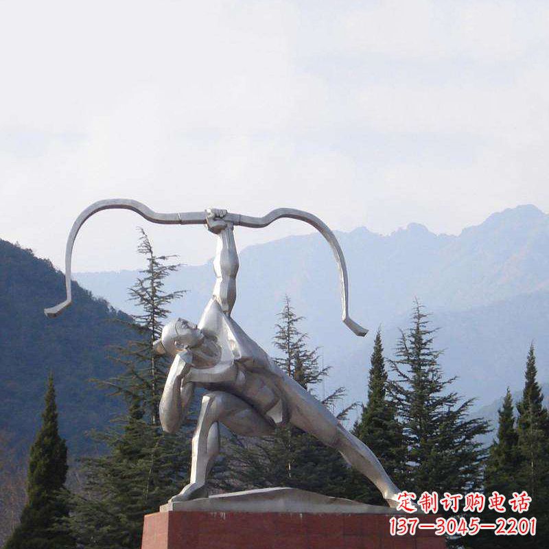 聊城后羿射日不锈钢雕塑