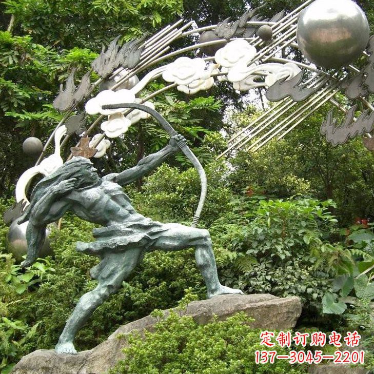 聊城后羿射日雕塑