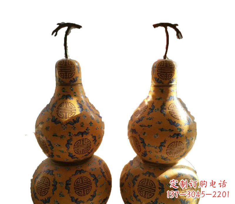 聊城传统文化精美葫芦铜雕