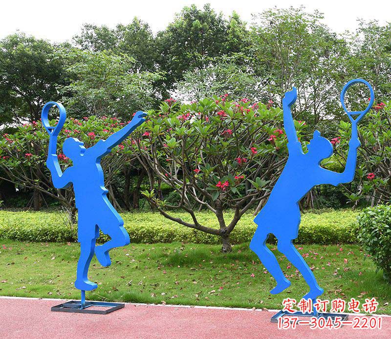 聊城不锈钢羽毛球人物雕塑