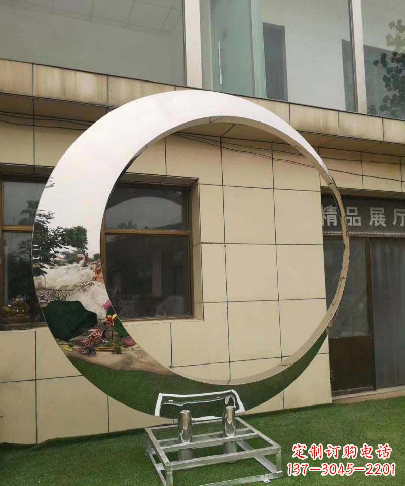 聊城完美的不锈钢圆环雕塑