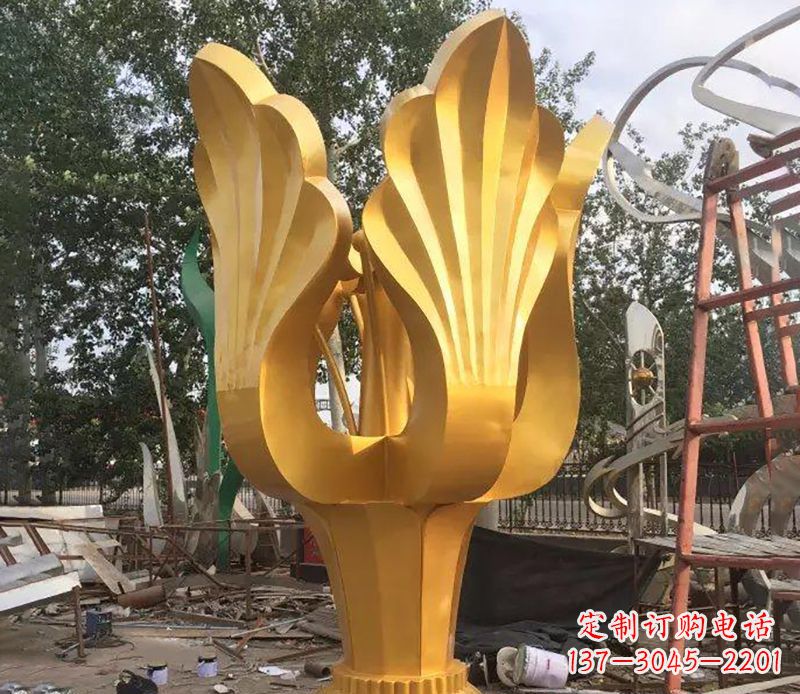 聊城精美紫荆花不锈钢雕塑