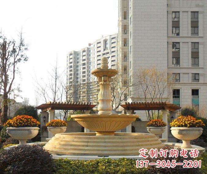聊城多层喷泉石雕,一个非凡的视觉盛宴