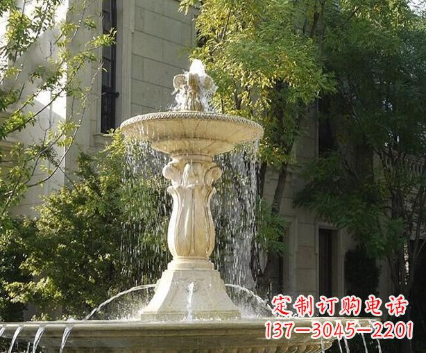 聊城户外石雕多层喷泉