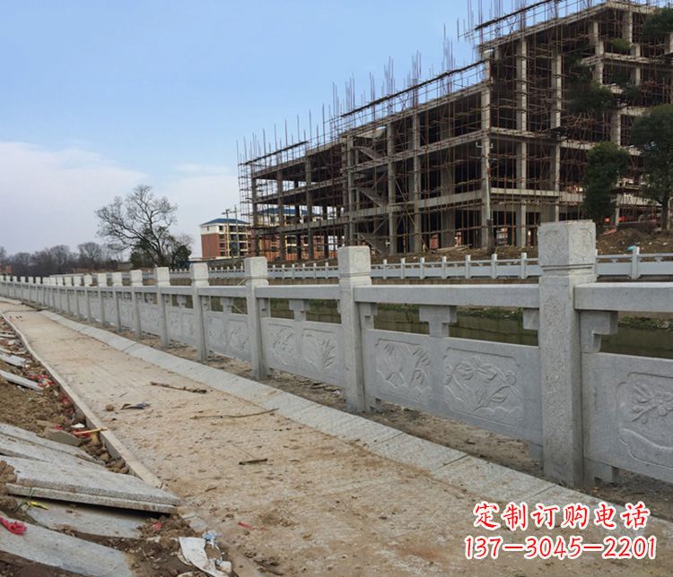 聊城护城河大理石栏板石雕 (4)