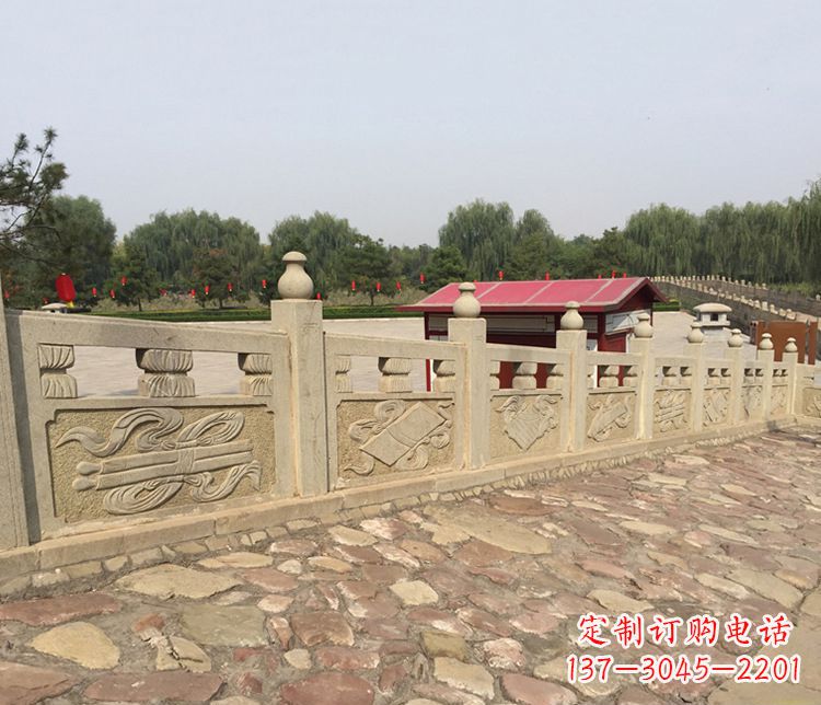 聊城护城河大理石栏板石雕_1