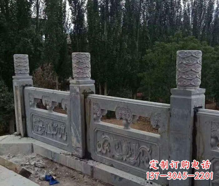 聊城护城河建筑石雕栏板 (3)