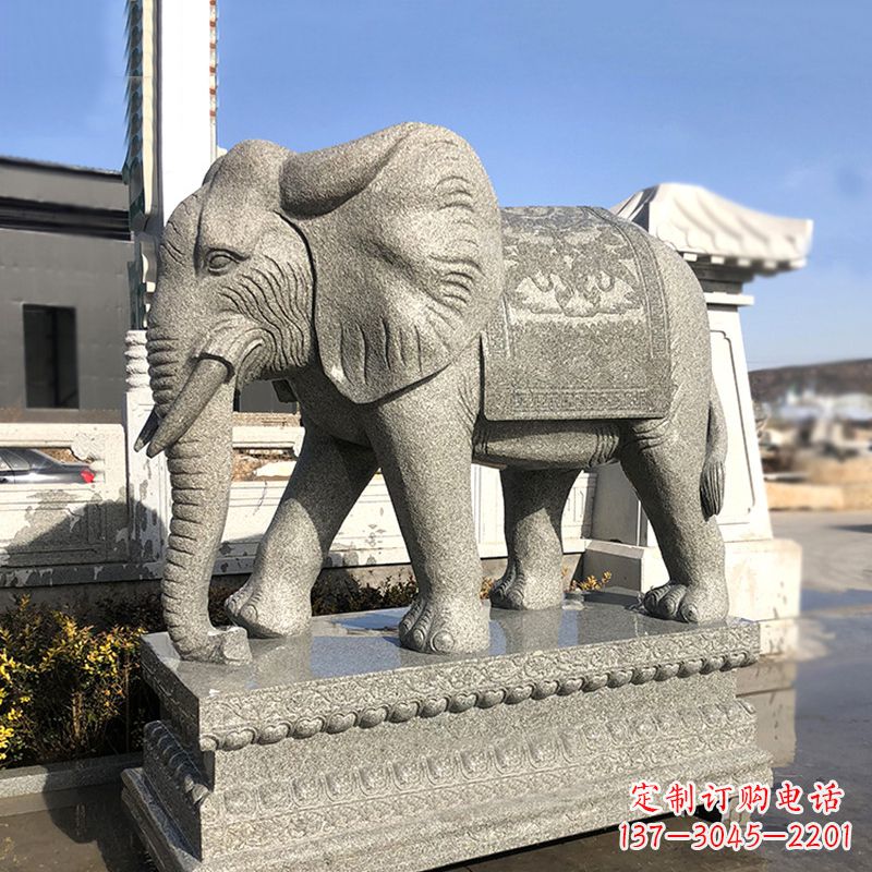 聊城花岗岩大象石雕,融合古典与现代的艺术精品