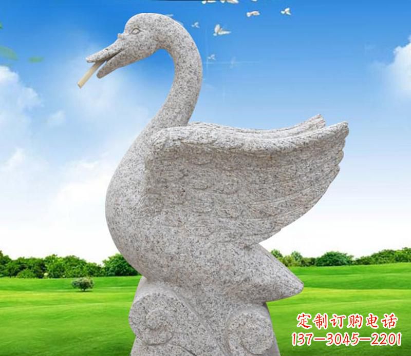 聊城花岗岩艺术天鹅雕塑