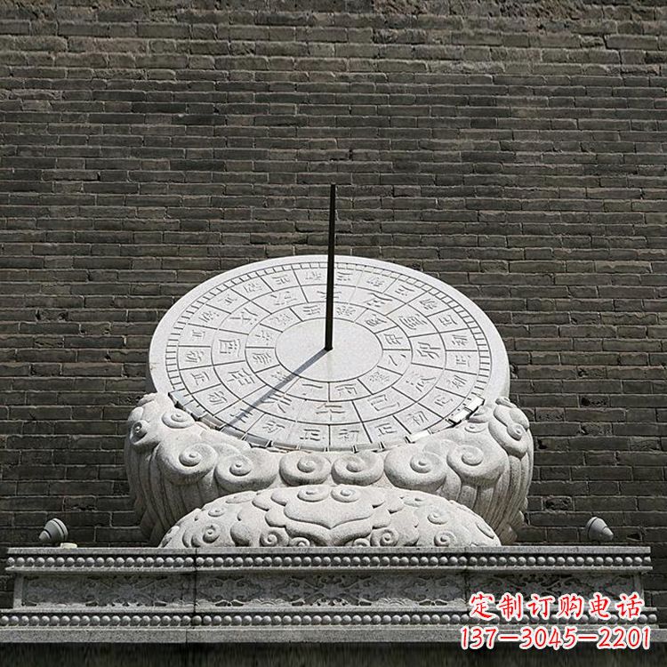聊城花岗岩古代计时器日晷仪雕塑
