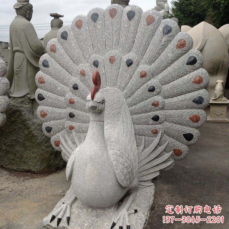 聊城花岗岩孔雀雕塑——艺术与文化交融