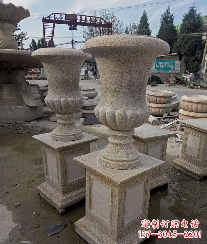 聊城花岗岩欧式花钵花盆雕塑