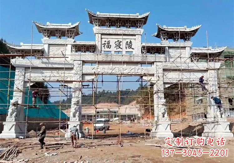 聊城花岗岩牌坊雕塑,精致细腻的定制精品