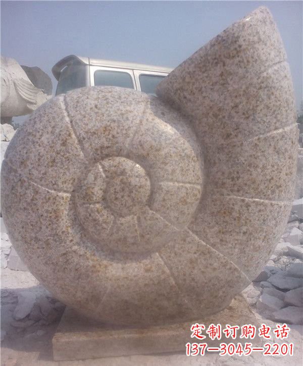聊城花岗岩蜗牛石雕|质感细腻的蜗牛雕塑