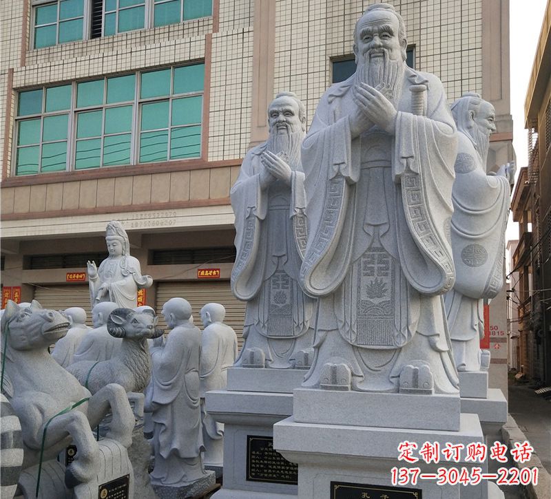 聊城华农孔子像校园雕塑