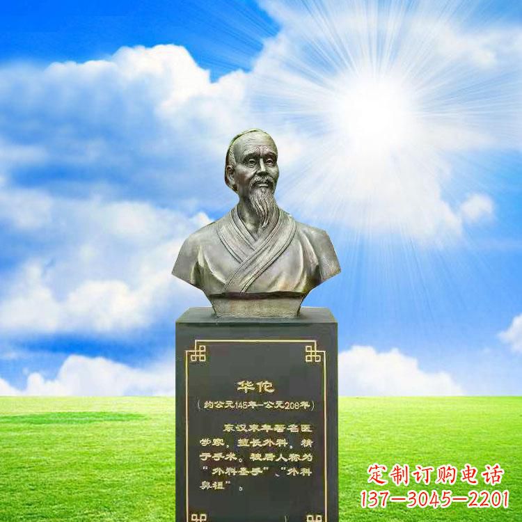 聊城比肩古代华佗,凝聚一抹精致艺术——华佗铜雕