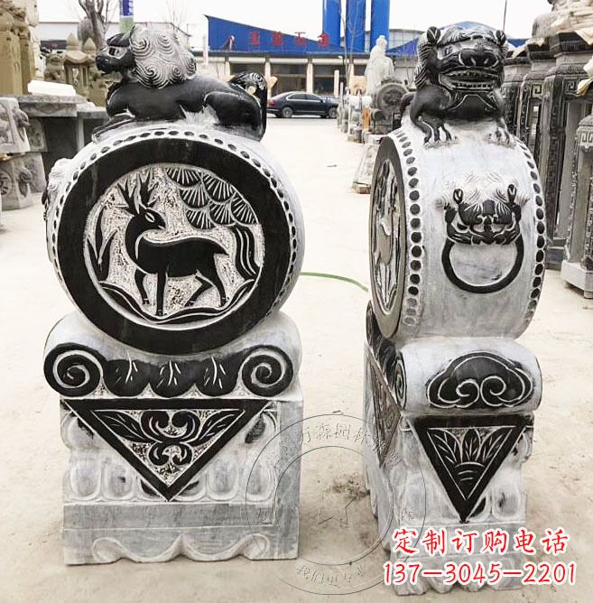 聊城品质卓越的黄山石雕门墩石