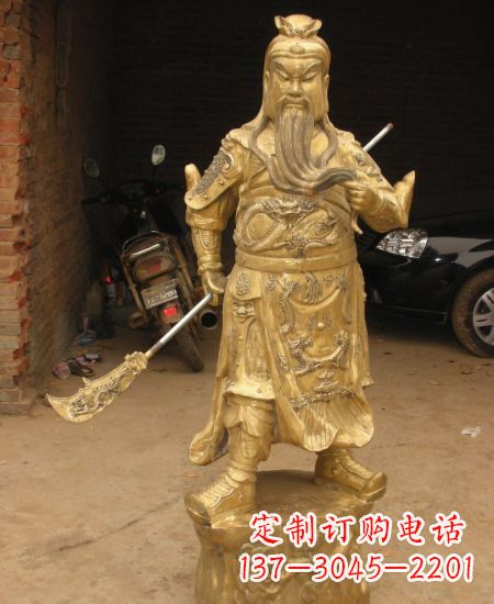 聊城优美勇猛的关公雕塑