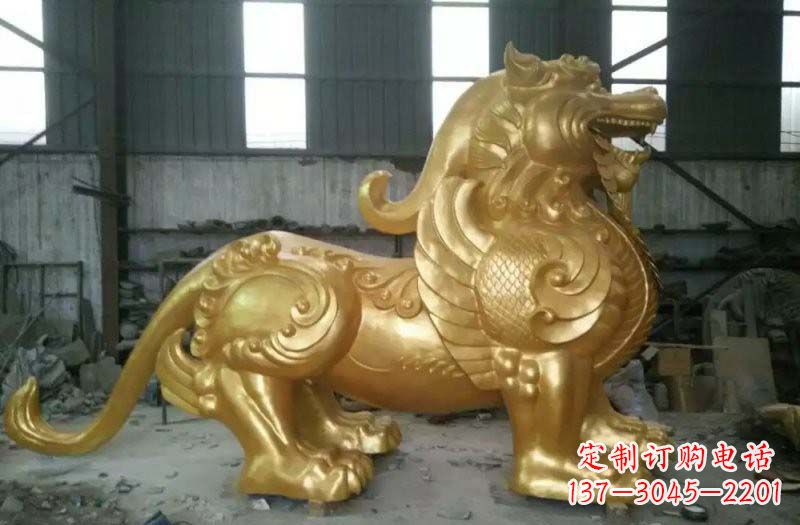 聊城精致定制黄铜貔貅雕塑