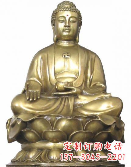 聊城中领雕塑,精美如来佛塑像