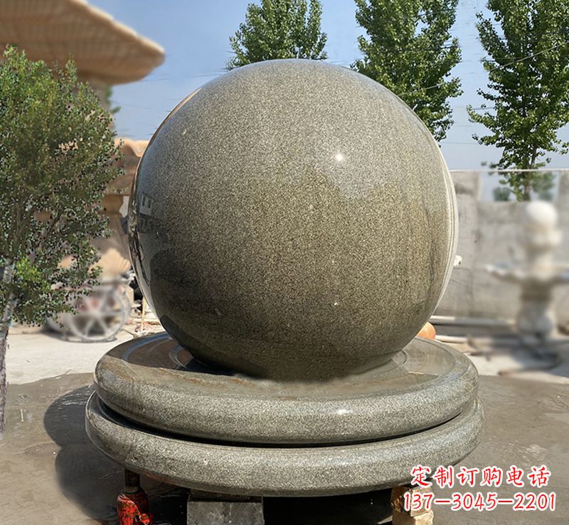 聊城品质保障黄锈石风水球雕塑