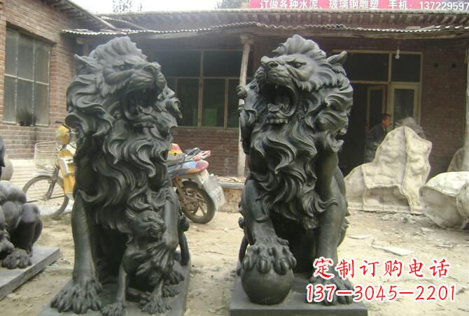 聊城汇丰铜狮子雕塑
