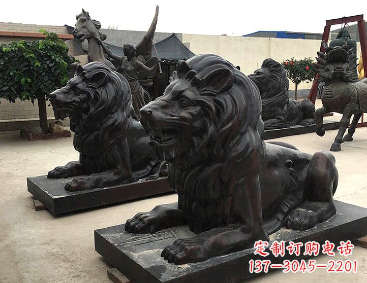 聊城汇丰手工铸铜狮子雕塑