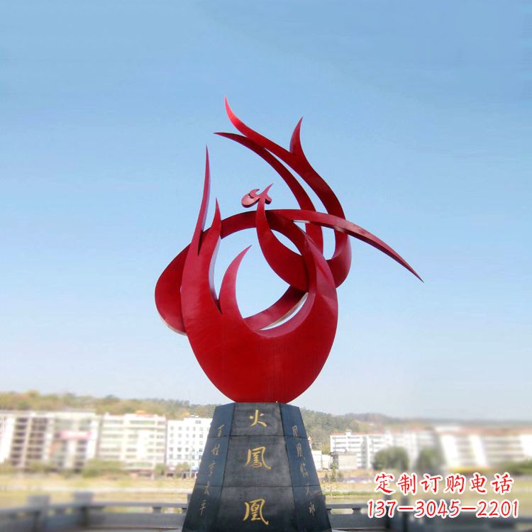 聊城火凤凰不锈钢雕塑,凝聚精致,传递闪耀