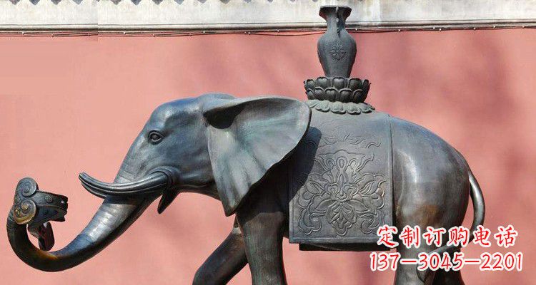 聊城吉祥大象铜雕