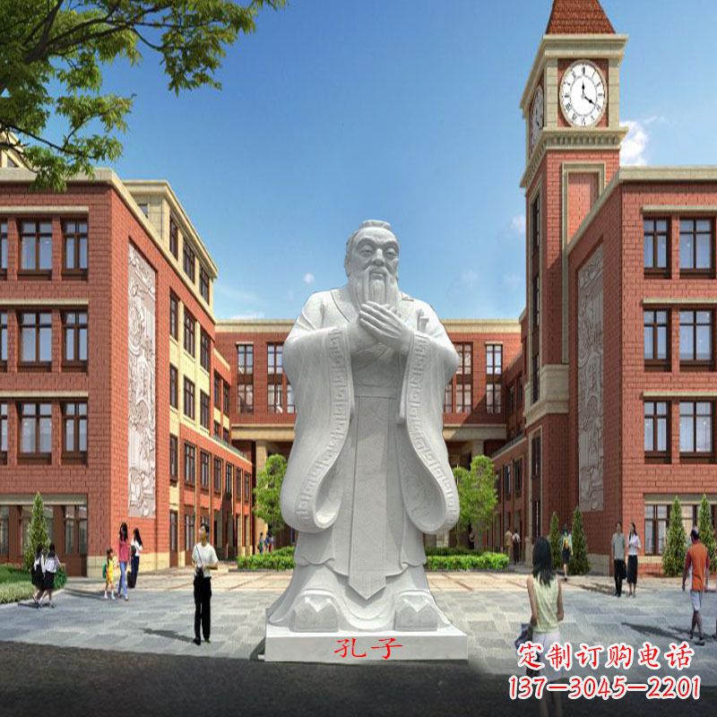 聊城高雅&别致的胶州东湖孔子雕像，精美之作