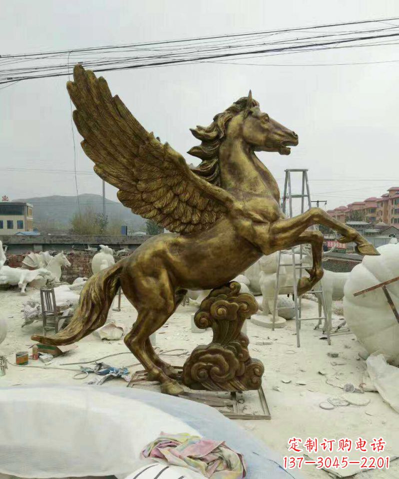 聊城祥云飞马铜雕，艺术品之美