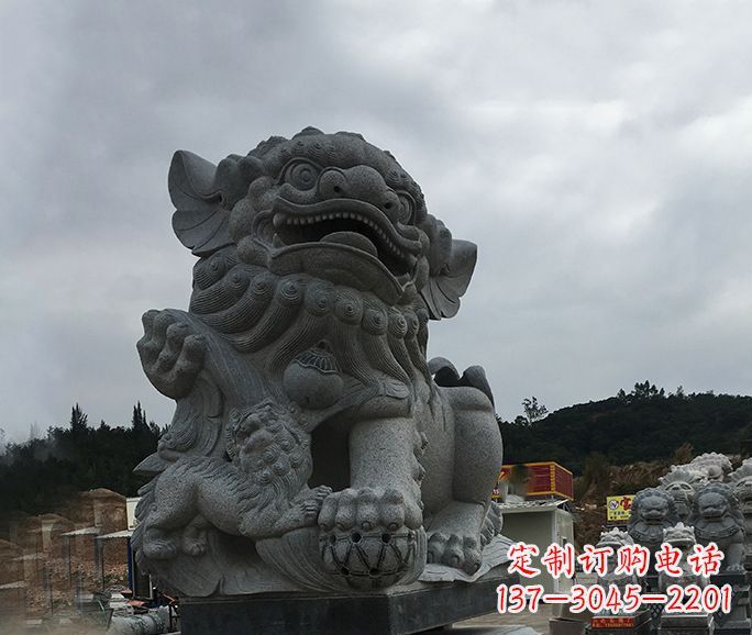 聊城南方狮子石雕，让街边景观更加美观