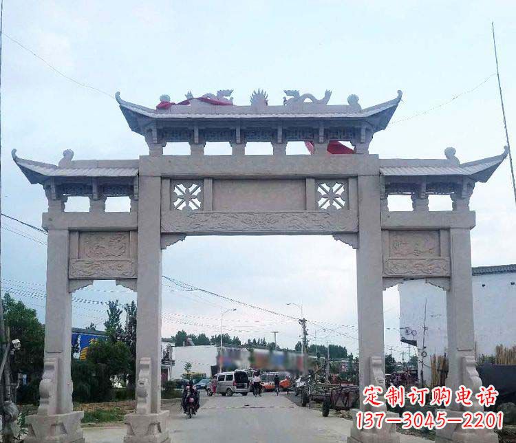 聊城中领雕塑,传承传统,卓越牌坊雕塑