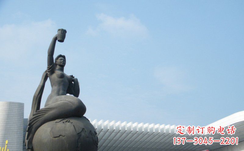 聊城中领雕塑推出的精美雕塑——铜铸地球塑像,…