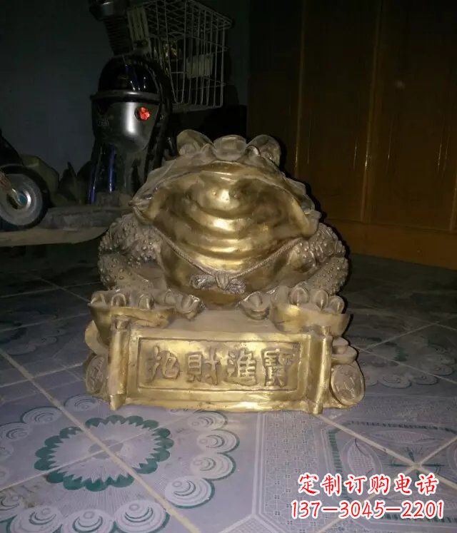 聊城金蟾招财进宝动物铜雕