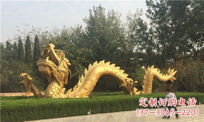聊城金龙公园铜雕景观雕塑