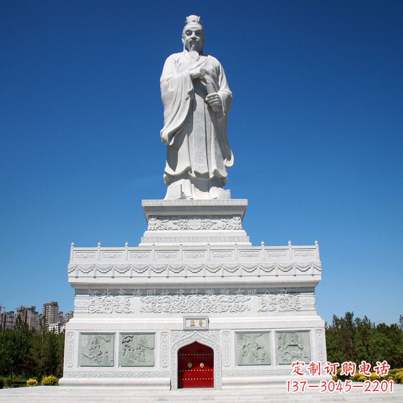 聊城礼赞中国古代思想家孟子,领雕塑迎来高雅雕塑定制!